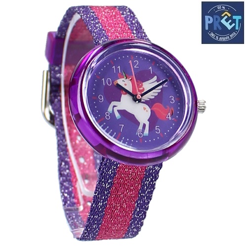 Laste käekell Pret Kids Time Unicorn Purple