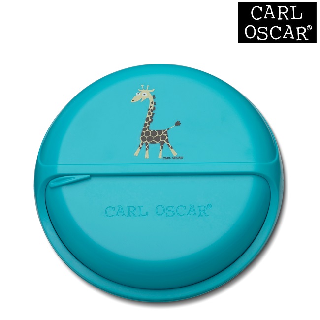 Toidukarp karusselliga Carl Oscar SnackDISC Blue Giraffe