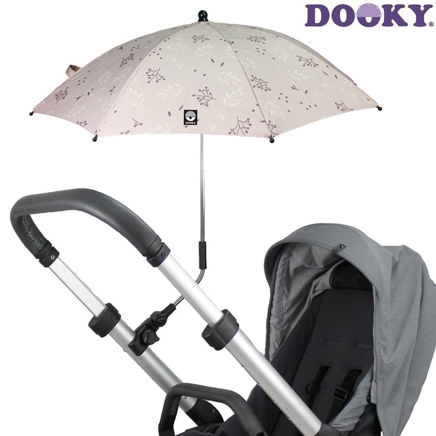 Dooky Päikesevari Vankrile - Buggy Parasol Umbrella Romantic Leaves Beige