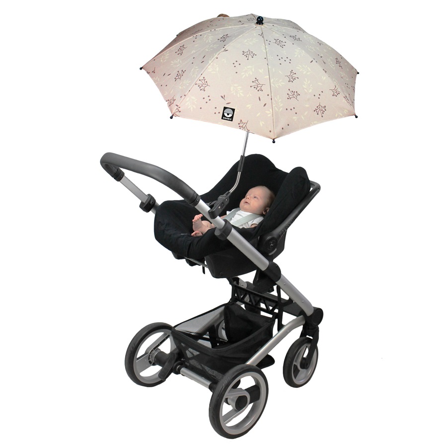 Dooky Päikesevari Vankrile - Buggy Parasol Umbrella Romantic Leaves Beige