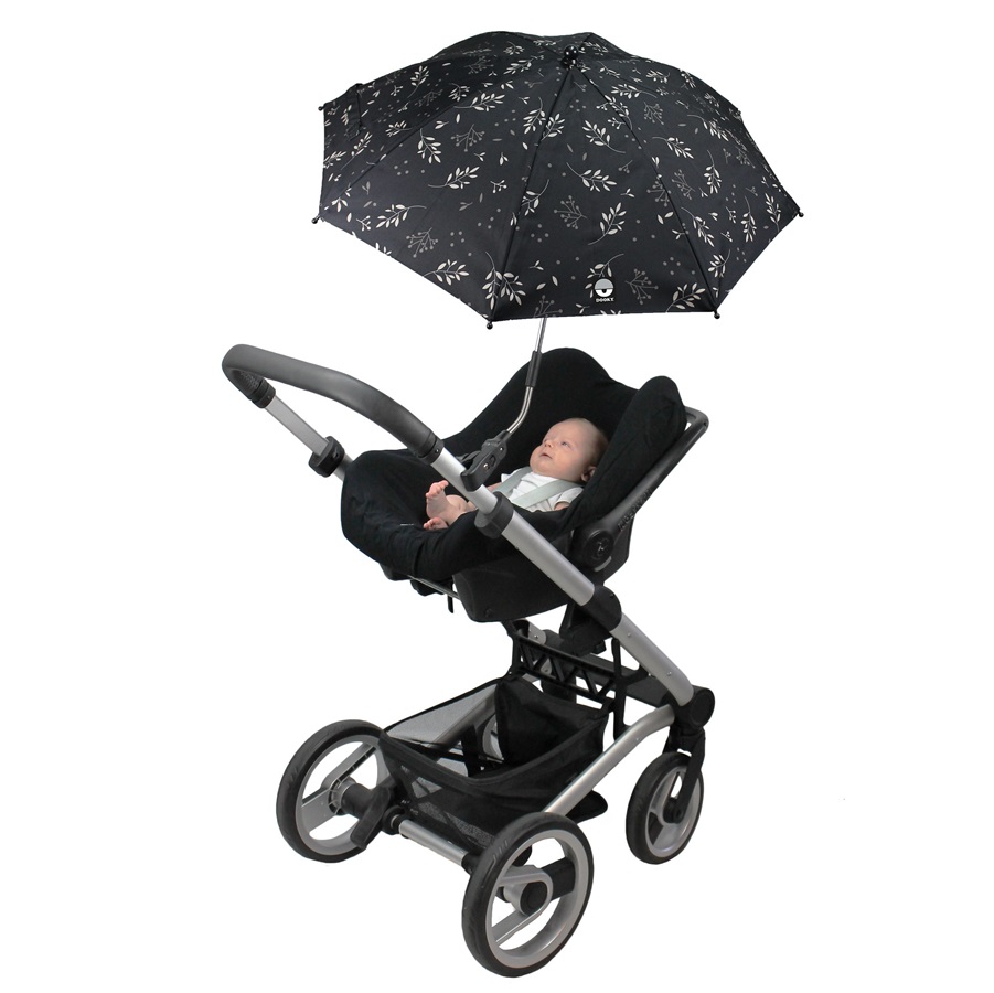 Dooky Päikesevari Vankrile - Buggy Parasol Umbrella Romantic Leaves Black