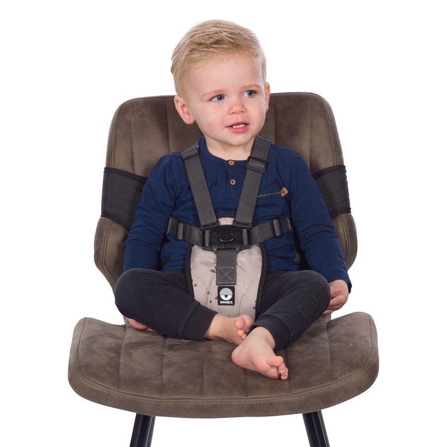 Laste söögitool Dooky Travel High Chair Beige Leaves