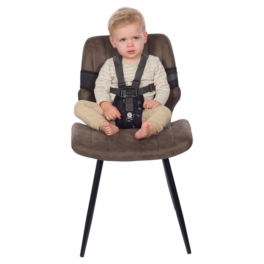 Laste söögitool Dooky Travel High Chair Black Leaves