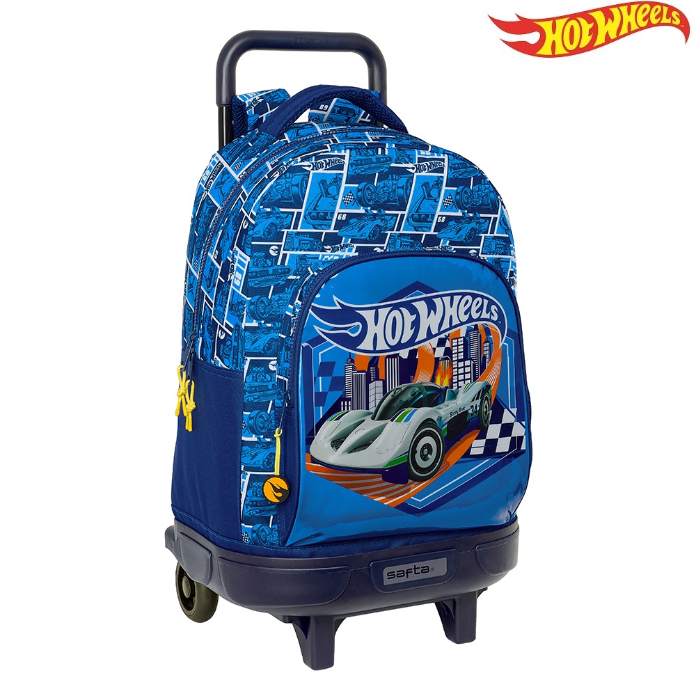 Laste reisikohver Hot Wheels Sonny Trolley Backpack