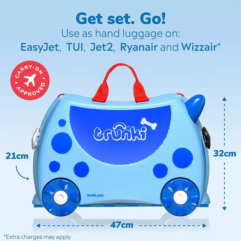 Laste kohver Trunki The Blue Dog