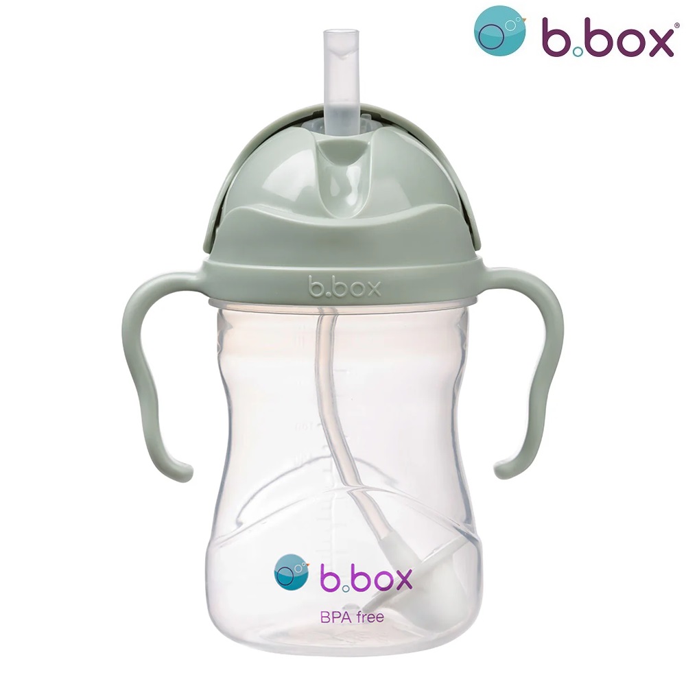 Beebi kõrrega joogipudel B.box Sippy Cup Sage