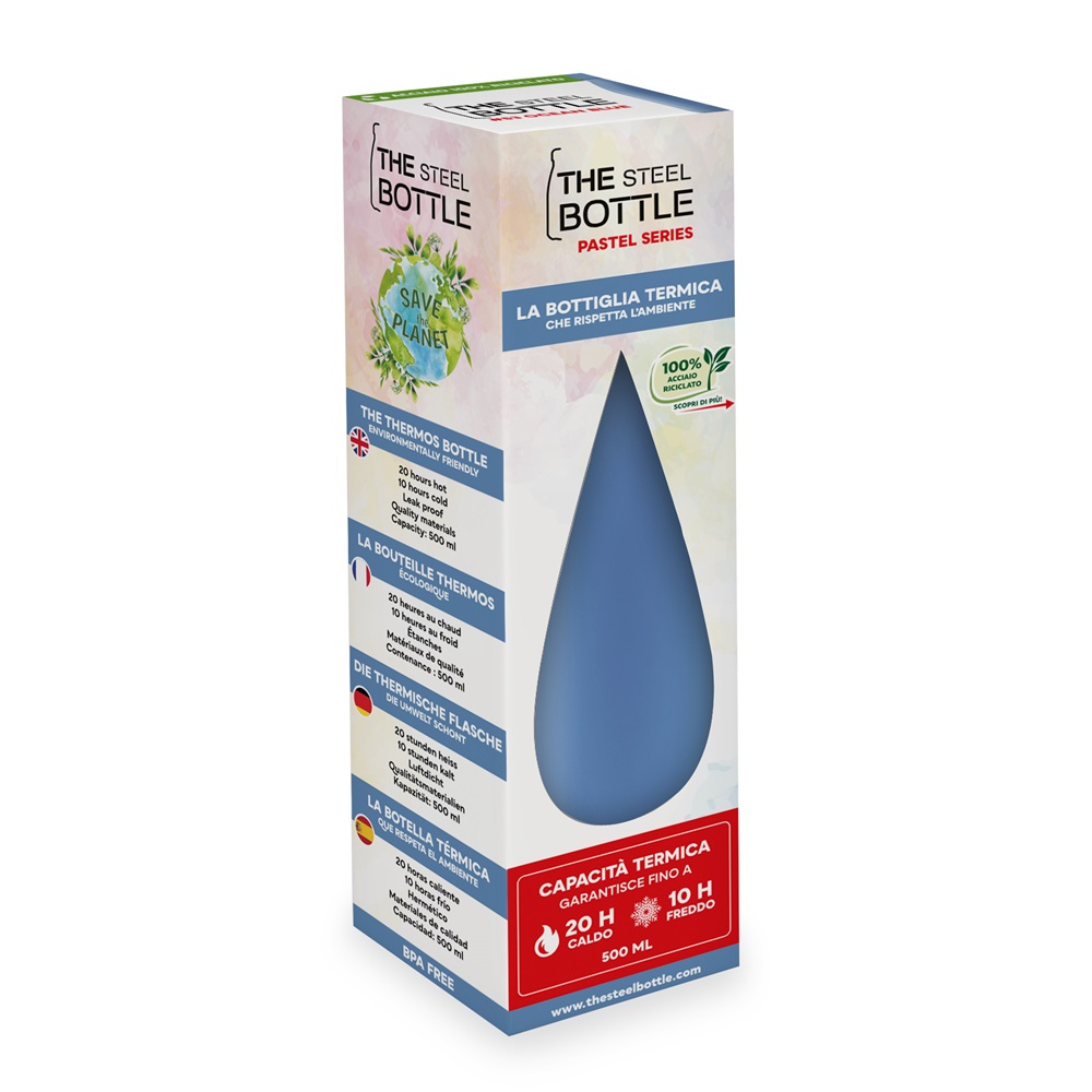 Laste termospudel ja joogitermos The Steel Bottle Ocean Blue